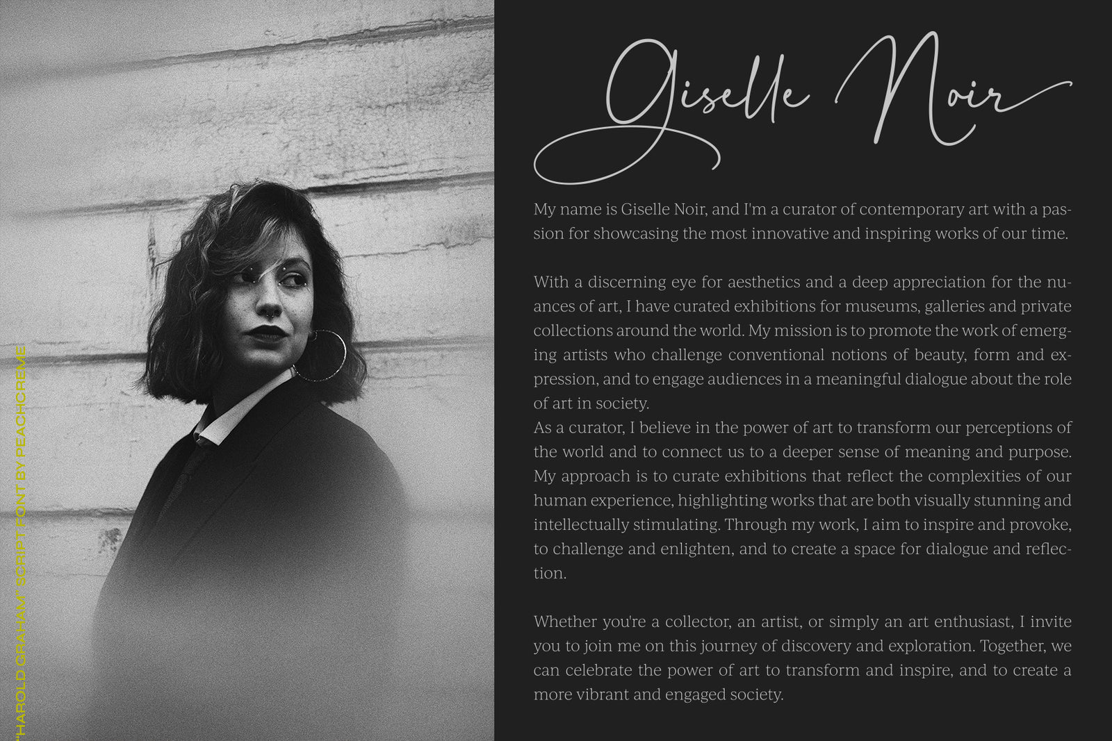 Harold Graham // Signature Font
