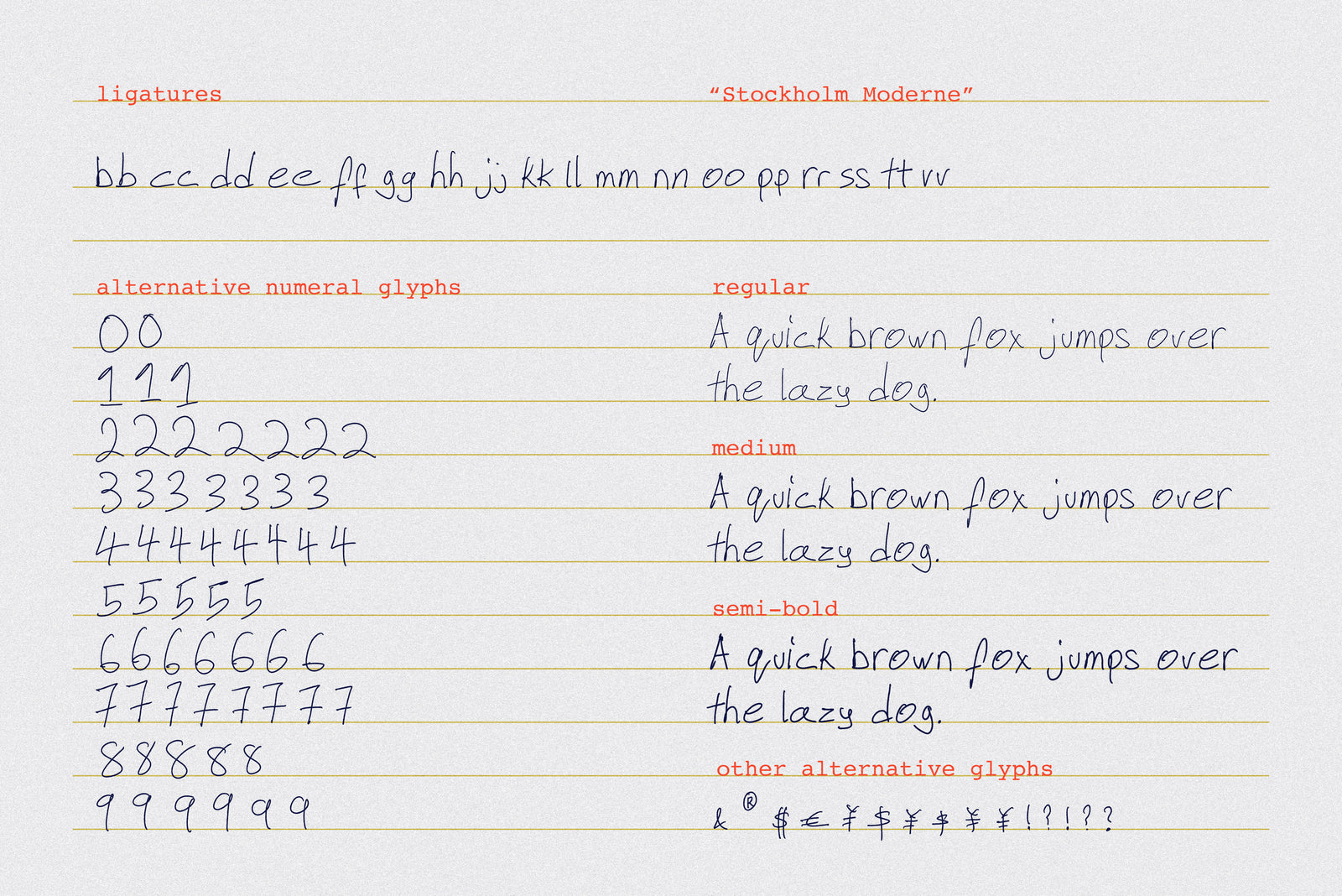 Stockholm Moderne // Casual Font