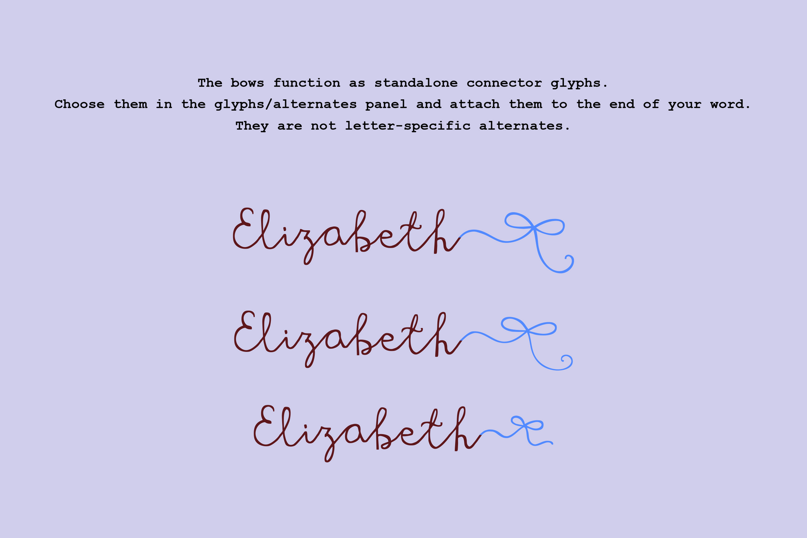 Valentine PeachCreme // Font with Bows, Hearts