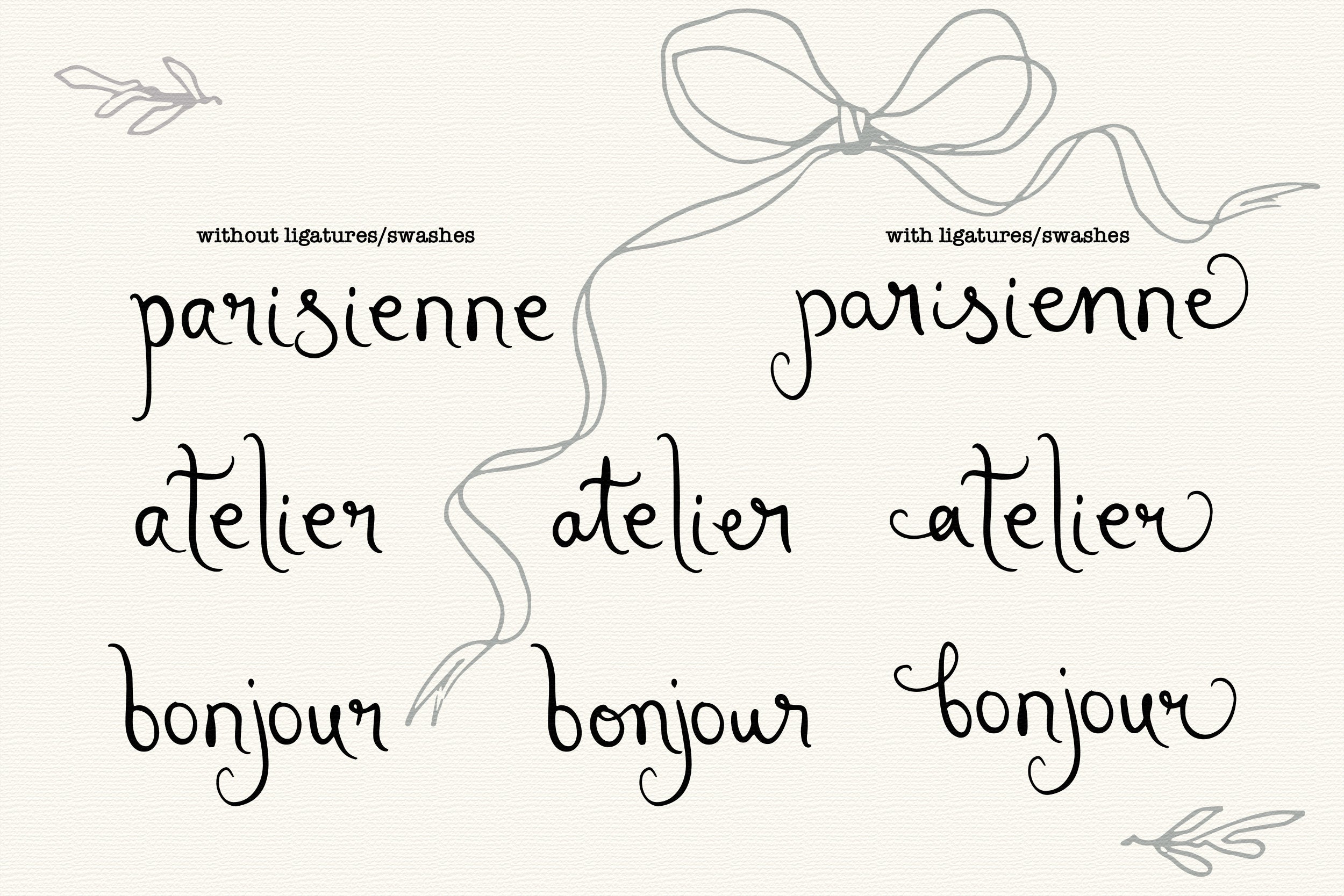 Amour de Brigitte // Quirky font