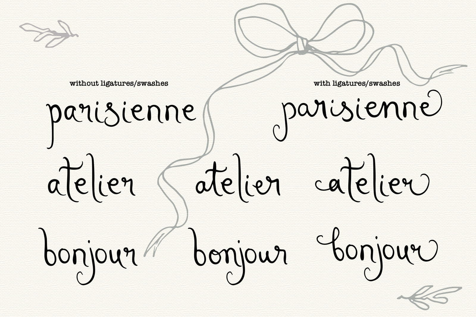 Amour de Brigitte // Quirky font