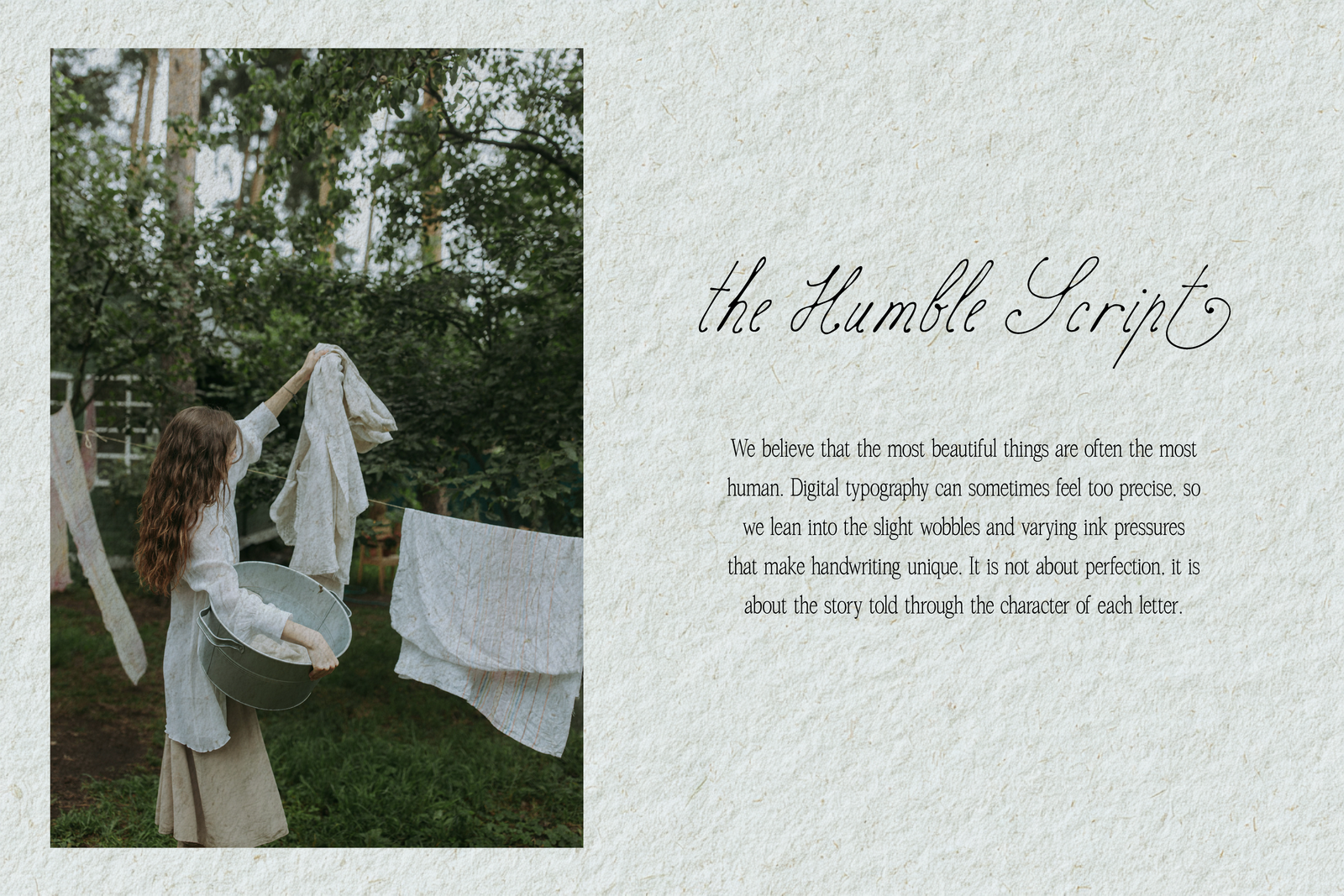 Birch Paper // Handwritten Script Family
