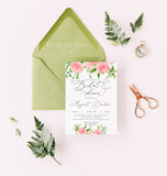 Bridal Shower Invitation Template 004