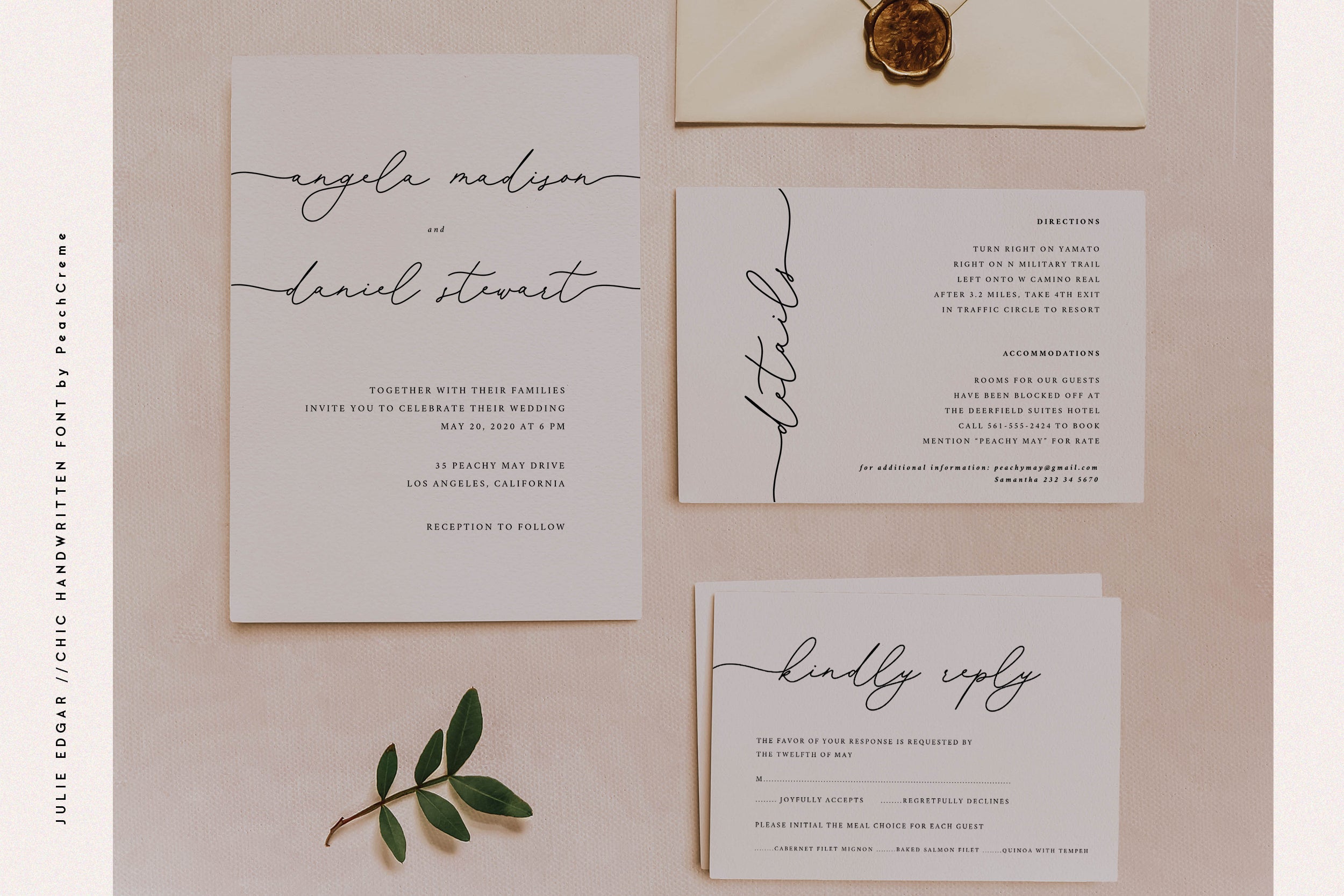 Julie Edgar Script Font
