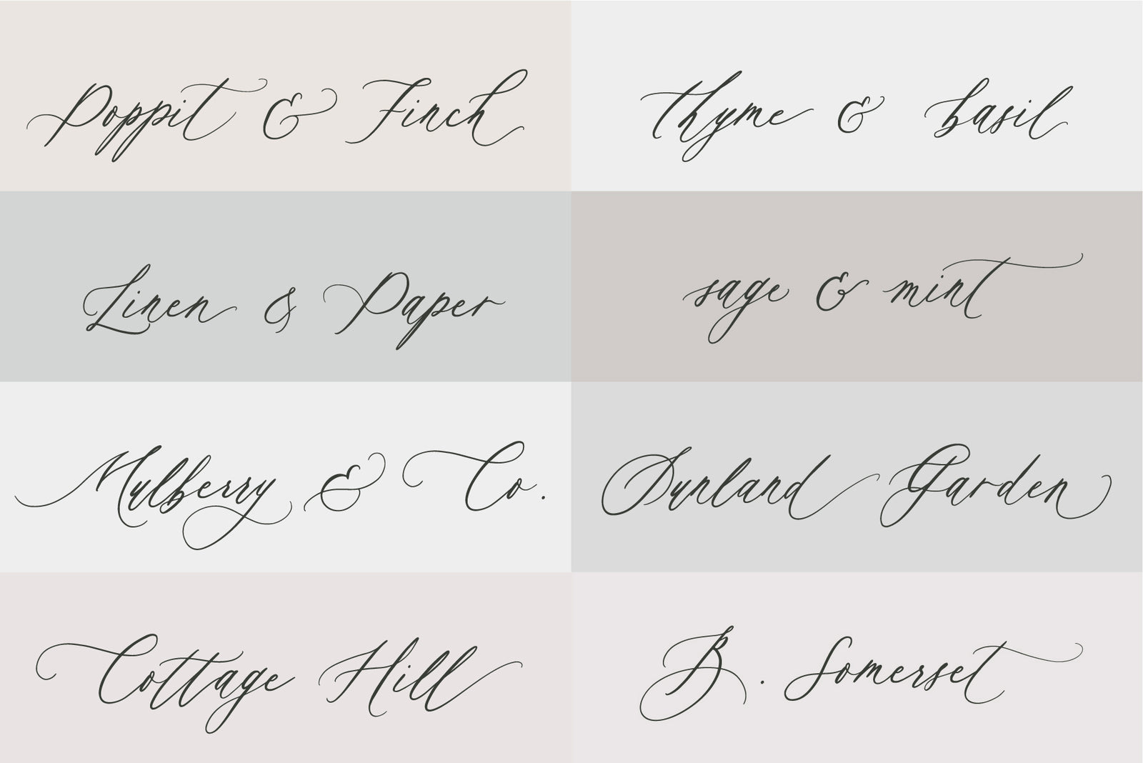 Autumn Melody // Wedding Calligraphy Font