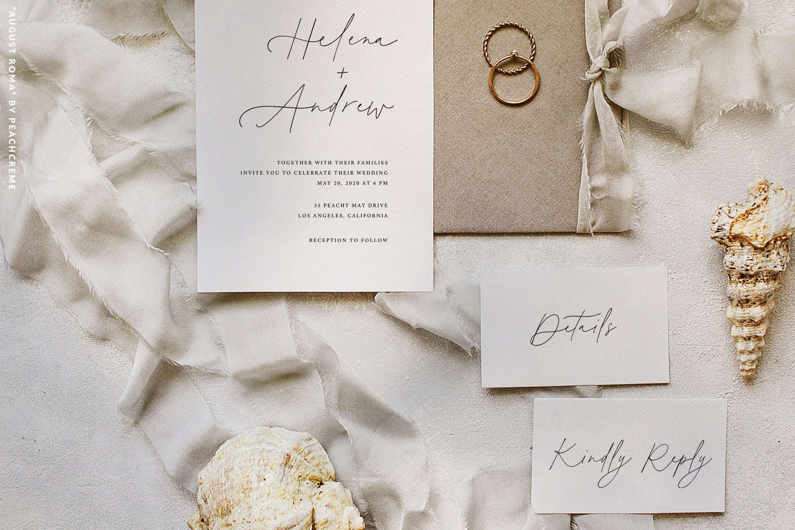 August Roma // Elegant Luxury Font Duo