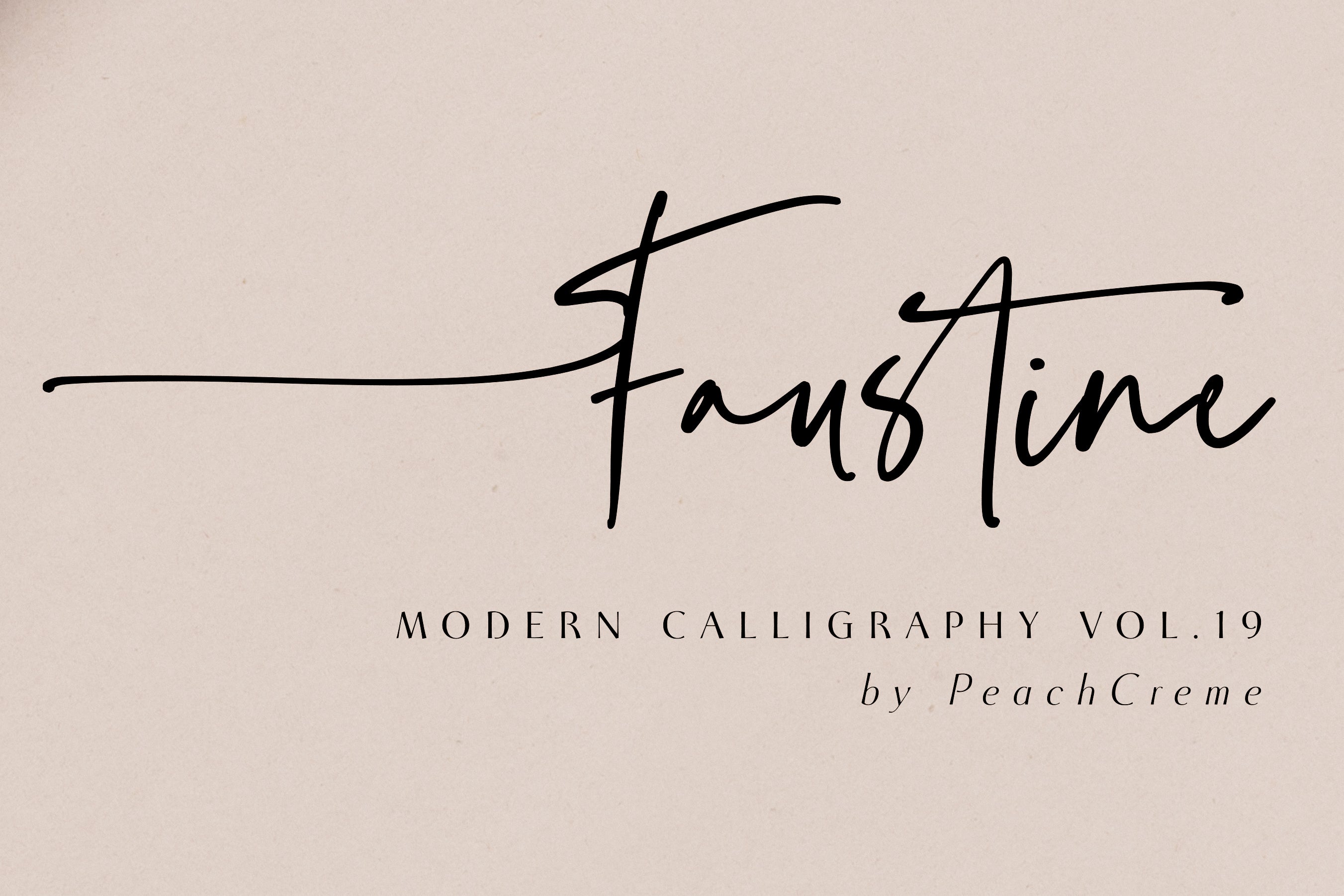 Faustine Modern Script , , - peachcreme.com