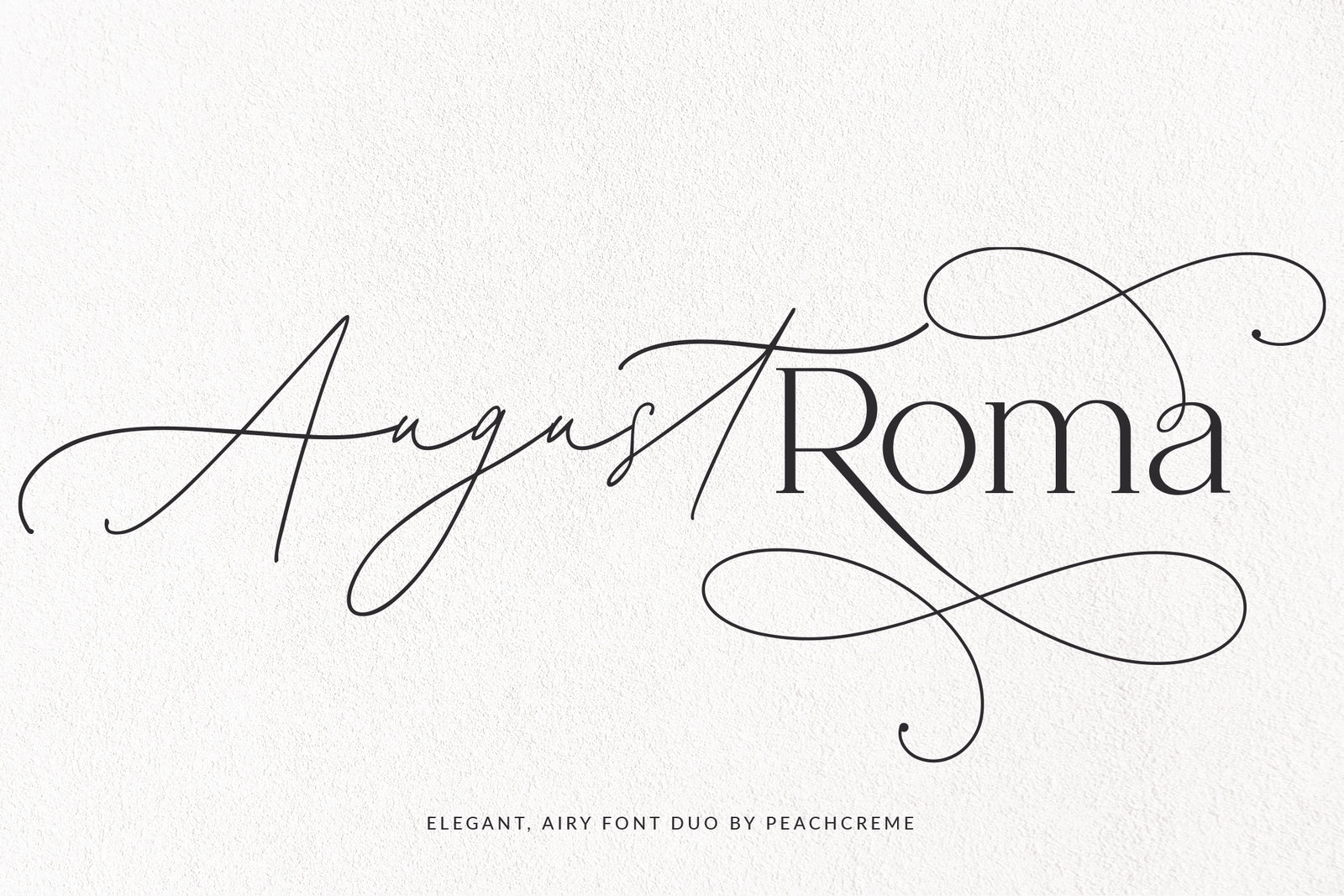 August Roma // Elegant Luxury Font Duo