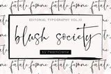 Blush Society Font