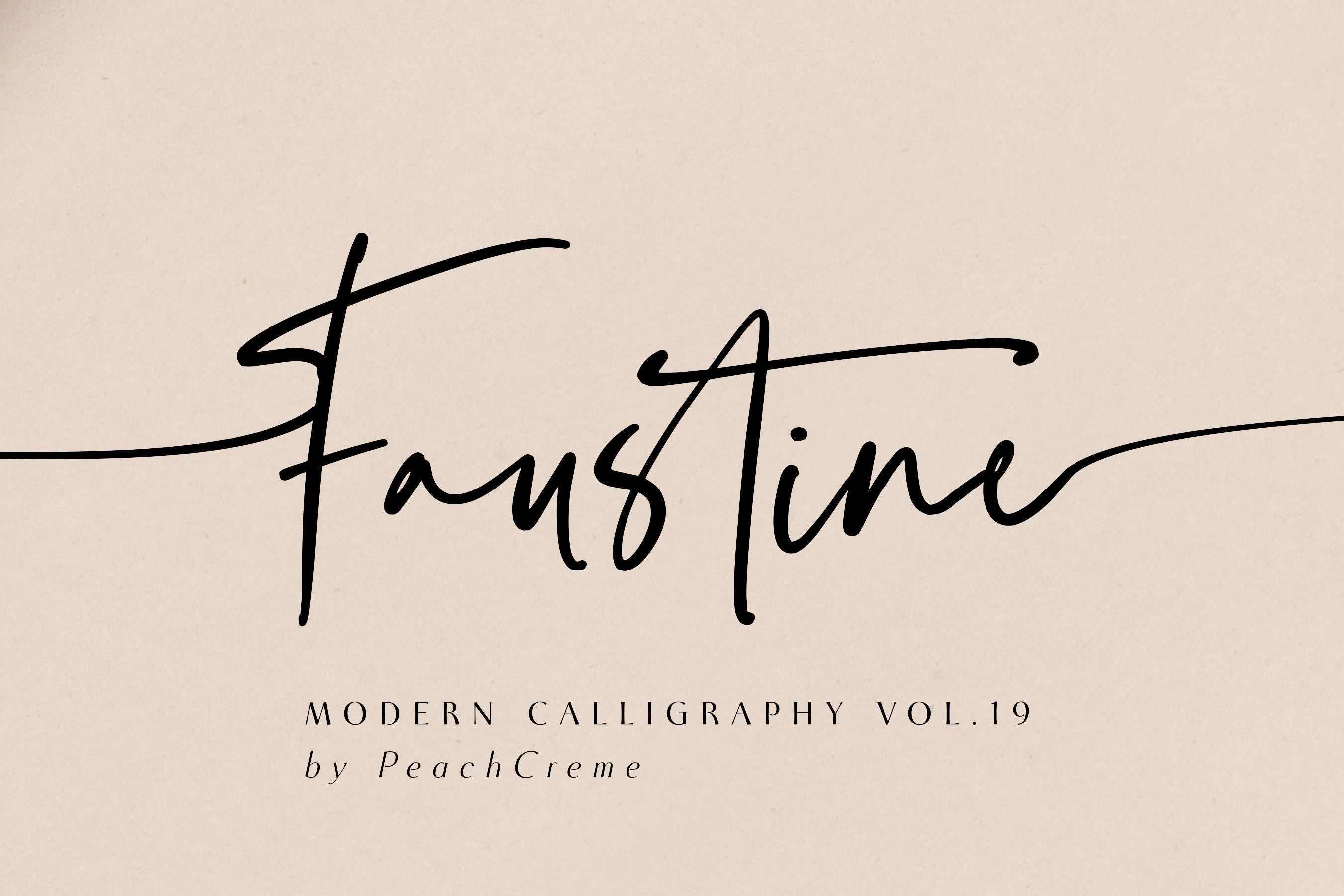 Faustine Modern Script , , - peachcreme.com