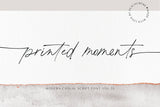 Printed Moments  Font