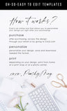 Sunflower Eucalyptus Wedding Invitation Template