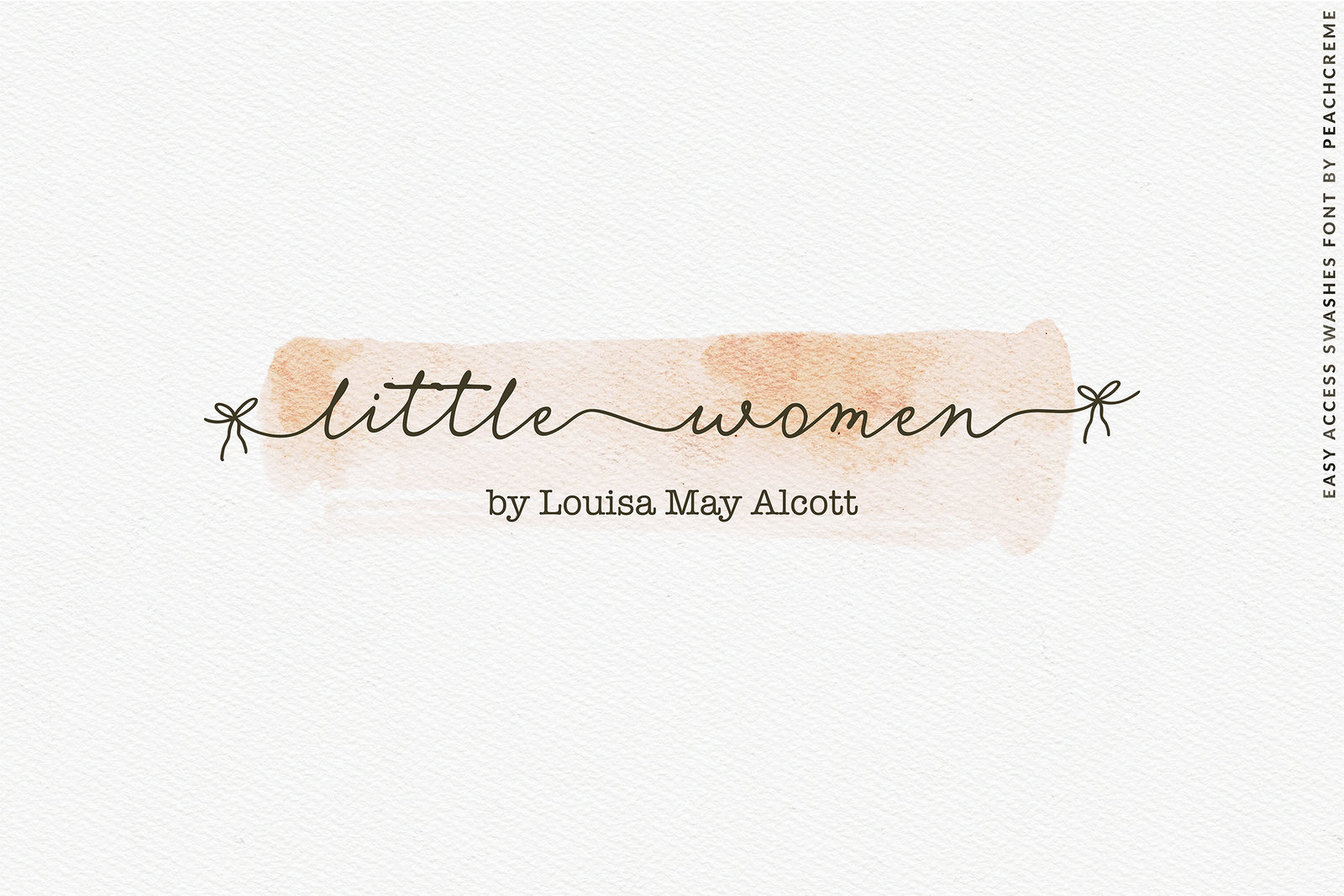 Petite Kisses// Easy access swashes font!