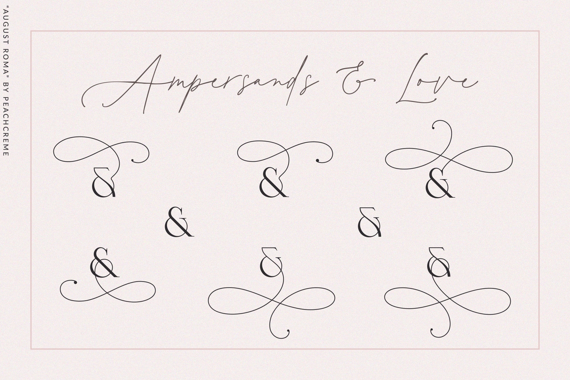August Roma // Elegant Luxury Font Duo