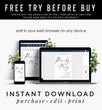 Minimalist Wedding Invitation Template 050