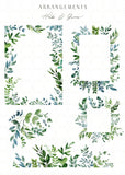 Herbs & Greens // Watercolor Set