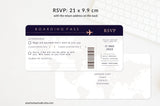 Passport Wedding Invitation Template Suite