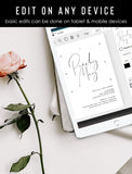 Minimalist Wedding Invitation Template 050