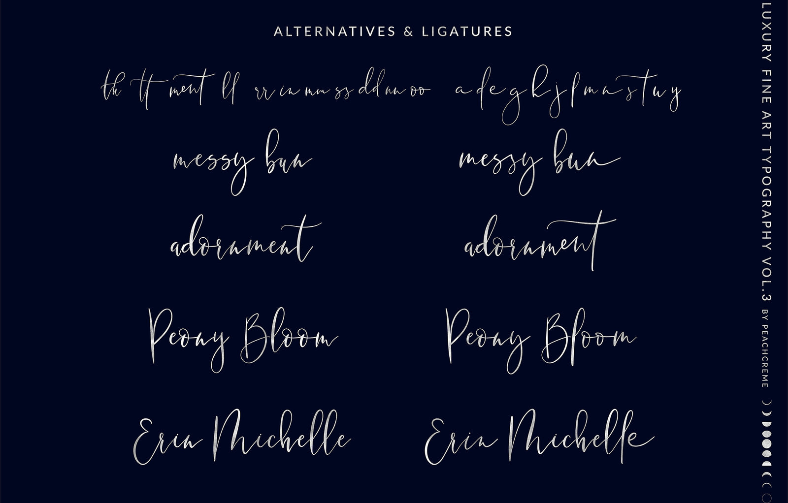Wild Moon Script , , - peachcreme.com