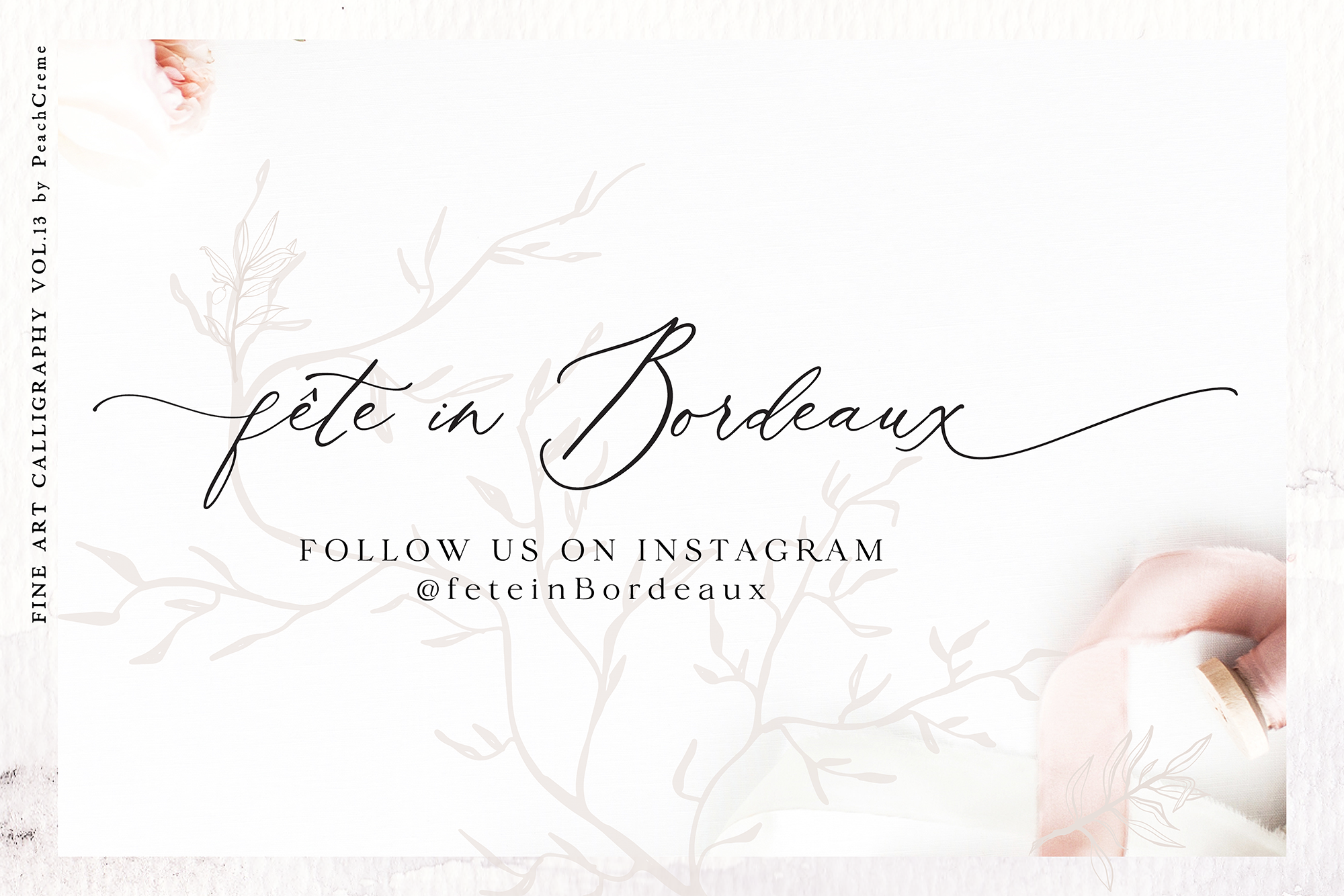 Roseberry & Beatrice Font , , - peachcreme.com