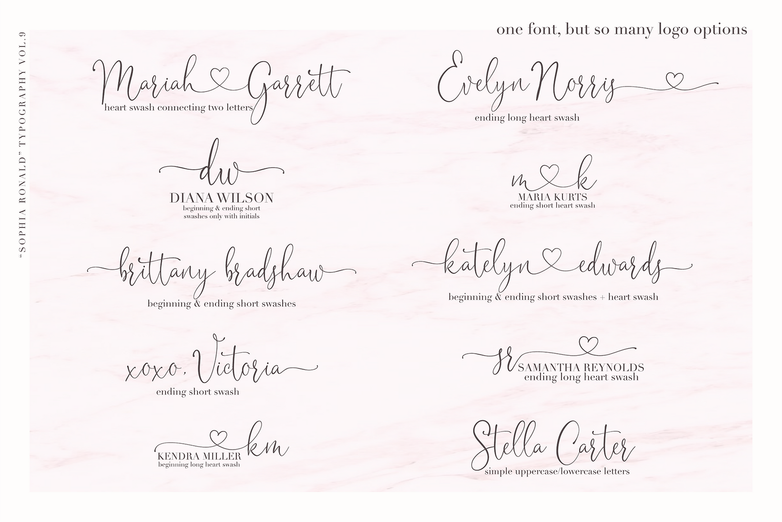Sophia Ronald Font , , - peachcreme.com