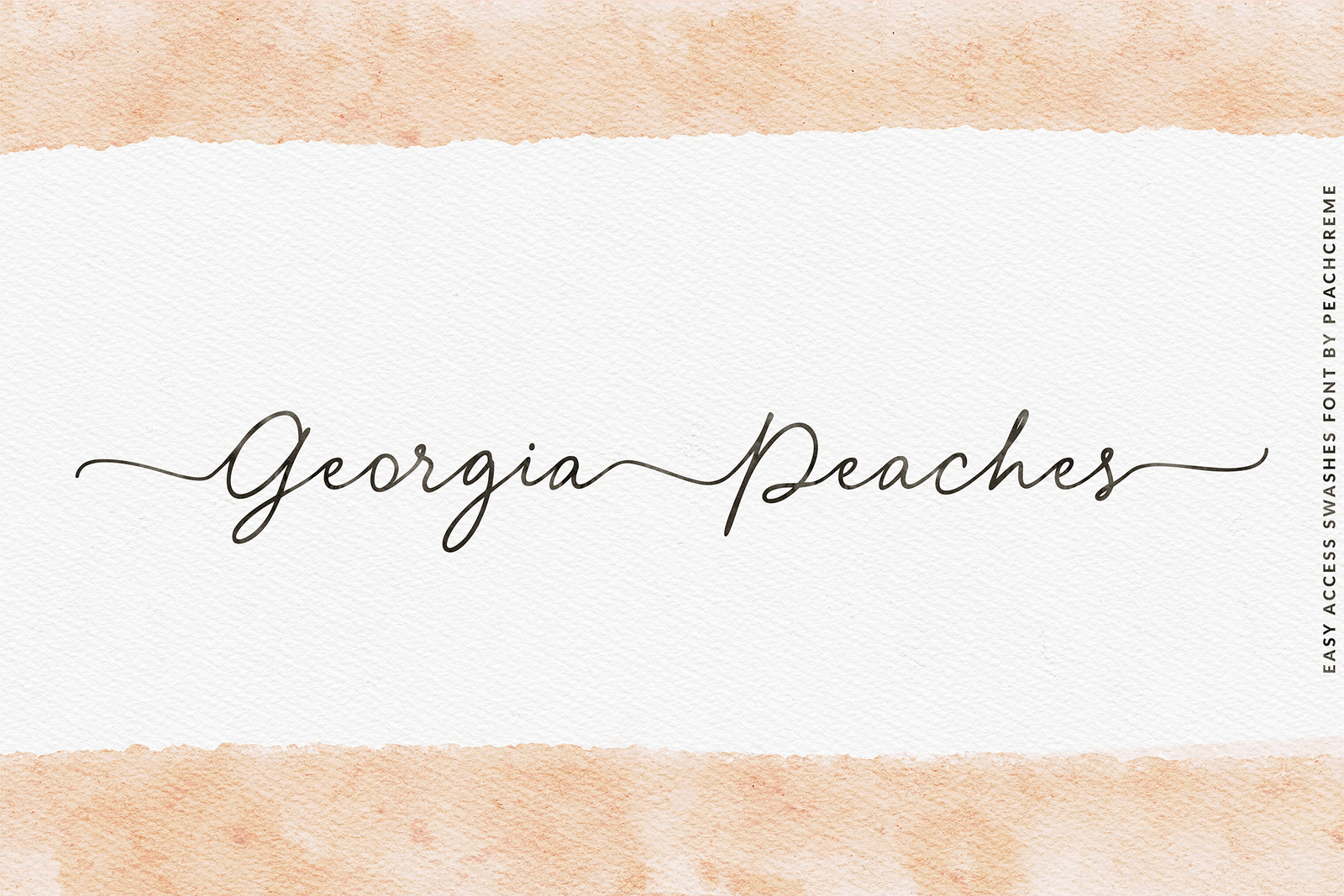 Petite Kisses// Easy access swashes font!