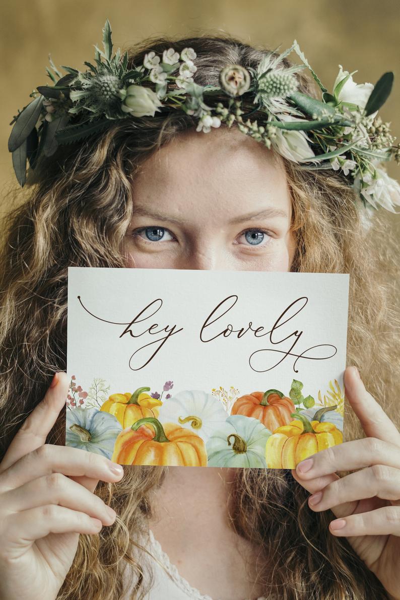 Autumn Pumpkin // Watercolor Set