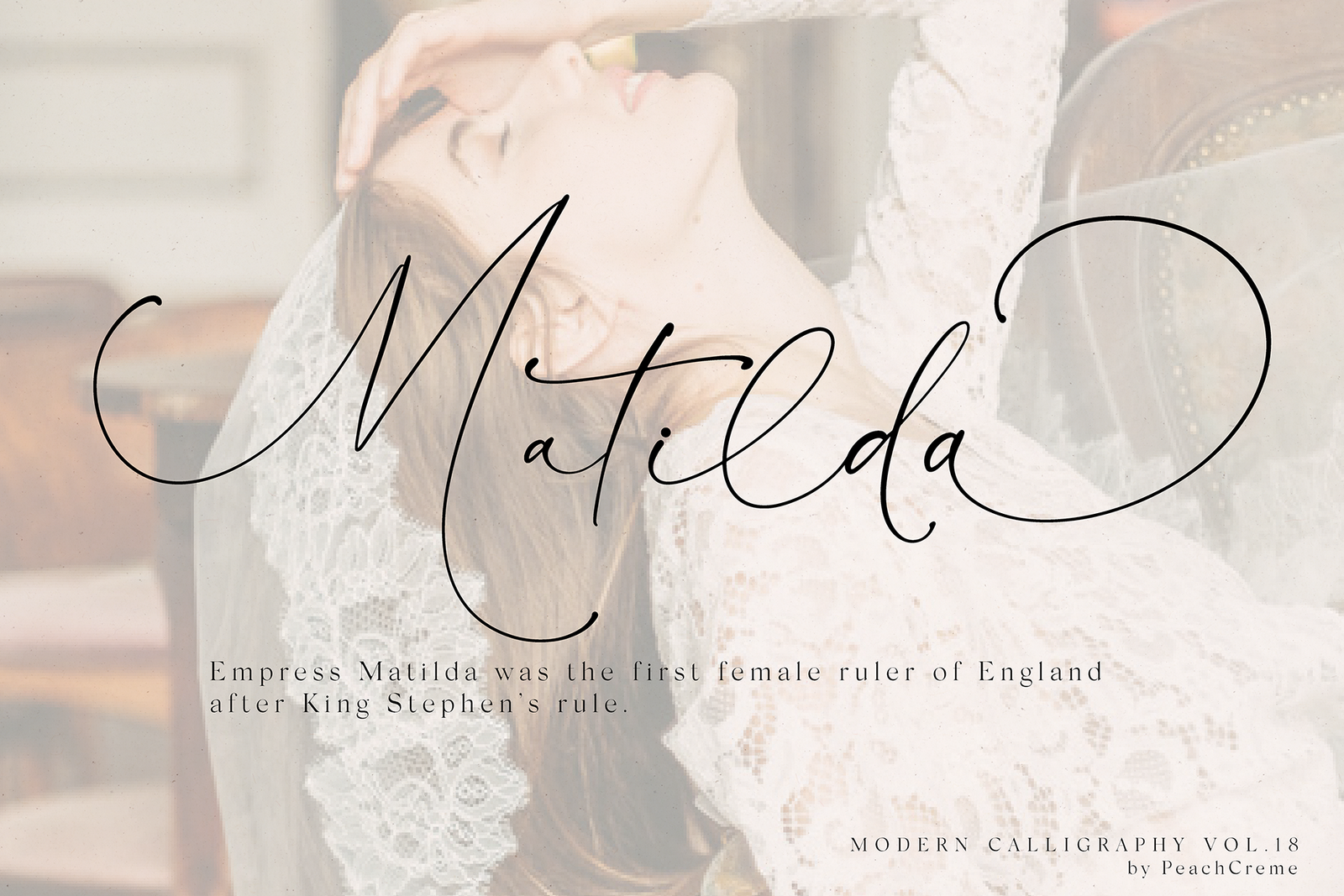 Antoinette Modern Script , , - peachcreme.com
