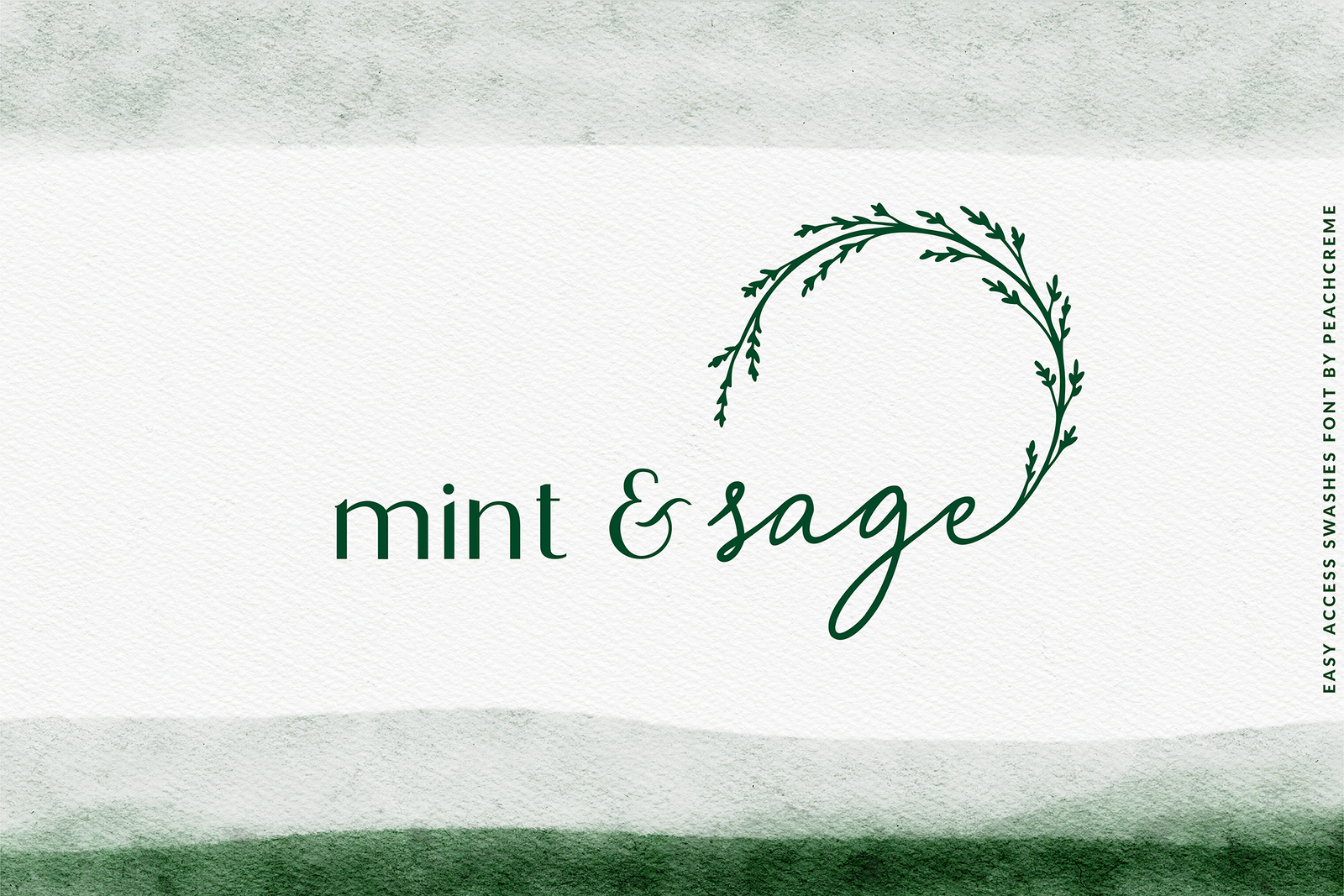 Petite Kisses// Easy access swashes font!