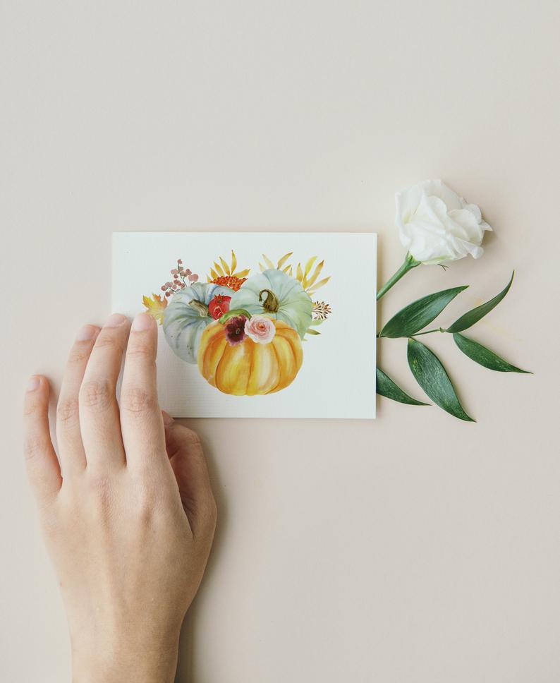 Autumn Pumpkin // Watercolor Set