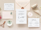 Minimalist Wedding Invitation Template A009