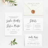 Stylish Wedding Invitation Template
