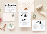 Minimalist Wedding Invitation Template