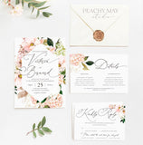 Greenery Wedding Invitation Template 029