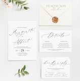 Minimalist Wedding Invitation Template 030