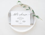 Minimal Rehearsal Dinner Invitation Template 045