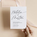 Minimalist Wedding Invitation Template 050
