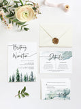 Mountain Wedding Invitation Template
