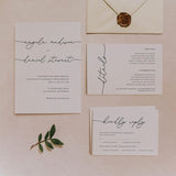 Modern Minimalist Wedding Invitation Template 058