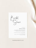 Minimalist Bridal Shower Modern Invitation Template B055