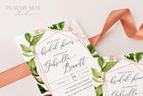 Greenery Bridal Shower Invitation Template 027