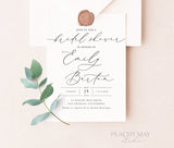 Minimalist Bridal Shower Invitation Template 030