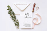 Modern Minimalist Bridal Shower Invitation 045