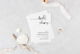 Modern Minimalist Bridal Shower Invitation 045