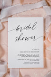 Modern Minimalist Bridal Shower Invitation Template 050