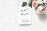 Modern Minimalist Bridal Shower Invitation Template 050