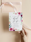 Floral Bridal Shower Invitation Template 051