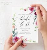 Floral Bridal Shower Invitation Template 051