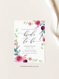 Floral Bridal Shower Invitation Template 051