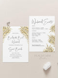 Golden Tropical Bachelorette Party Template 8
